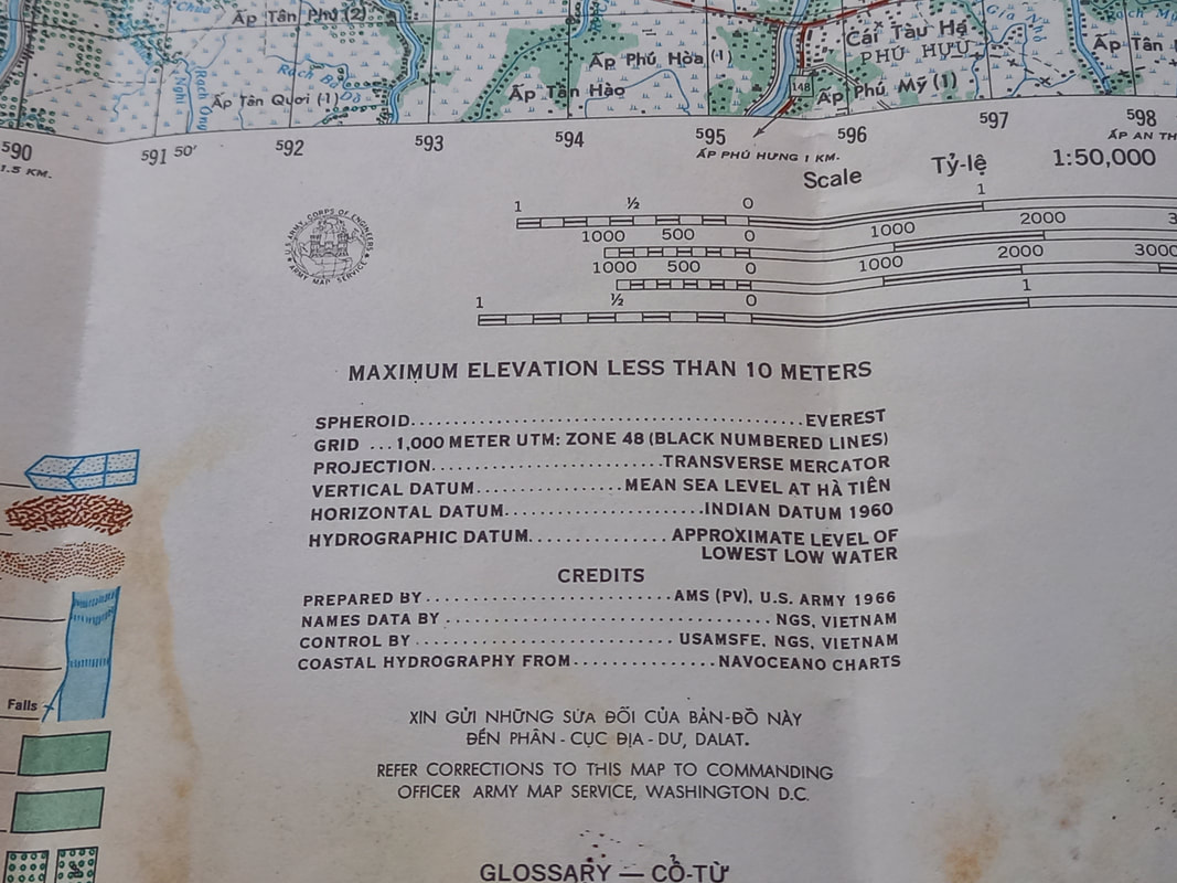 Vietnam War Map 1967 MADAGUI LAM DONG Province 6531 - IV L7014 By A.M.S