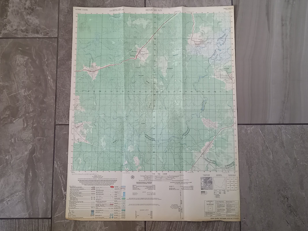 Vietnam War Map 1967 MADAGUI LAM DONG Province 6531 - IV L7014 By A.M.S