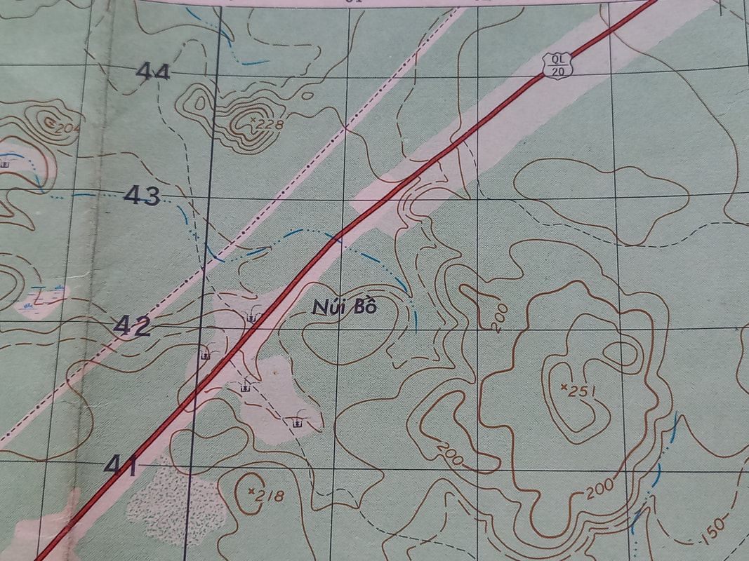 Vietnam War Map 1967 MADAGUI LAM DONG Province 6531 - IV L7014 By A.M.S