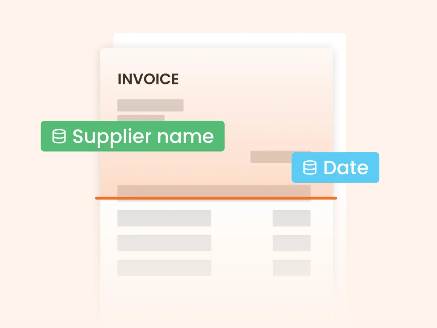 N2F extracting the key data of a supplier invoice