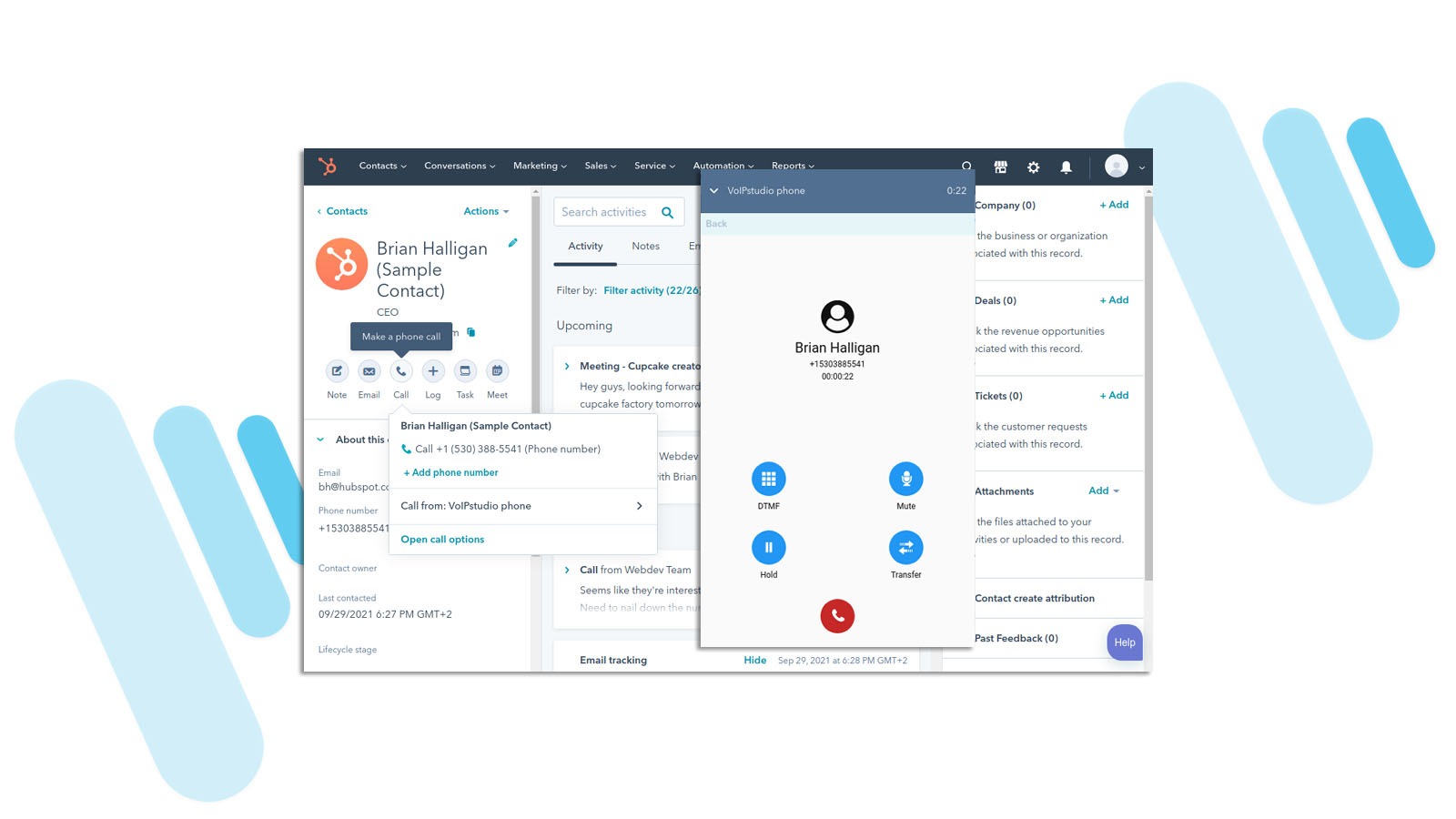 VoIPstudio HubSpot Integration Connect Them Today